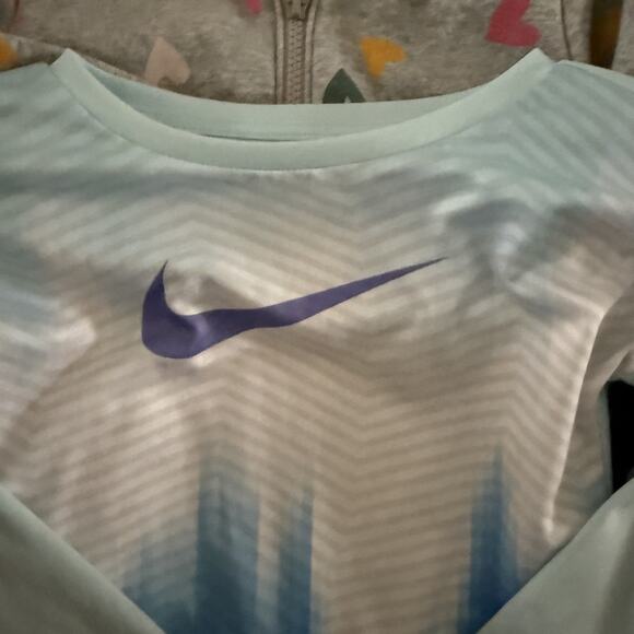 Nike Shirt Youth Small Blue White Dri-Fit Long Sleeve Cat Jack Hoodie Pants Lot - Picture 2 of 8